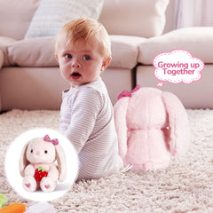 CozyWorld bunny bedtime snuggle prop, soothing routine companion for kids.