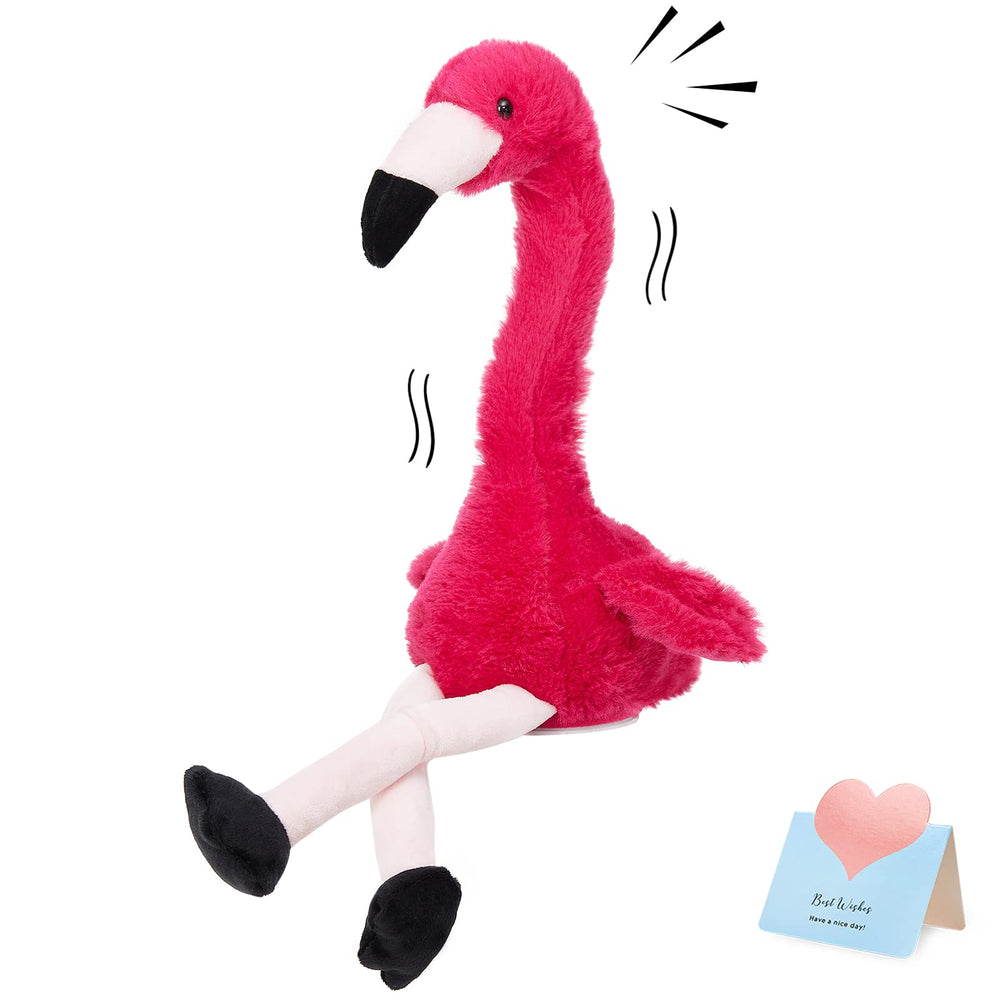 CozyWorld talking flamingo toy repeats your words for interactive play.