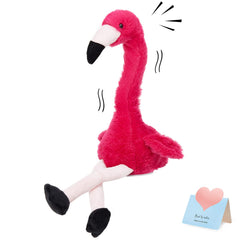 CozyWorld talking flamingo toy repeats your words for interactive play.