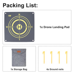 CQT 55cm landing surface prepared for easy drone takeoff and landing