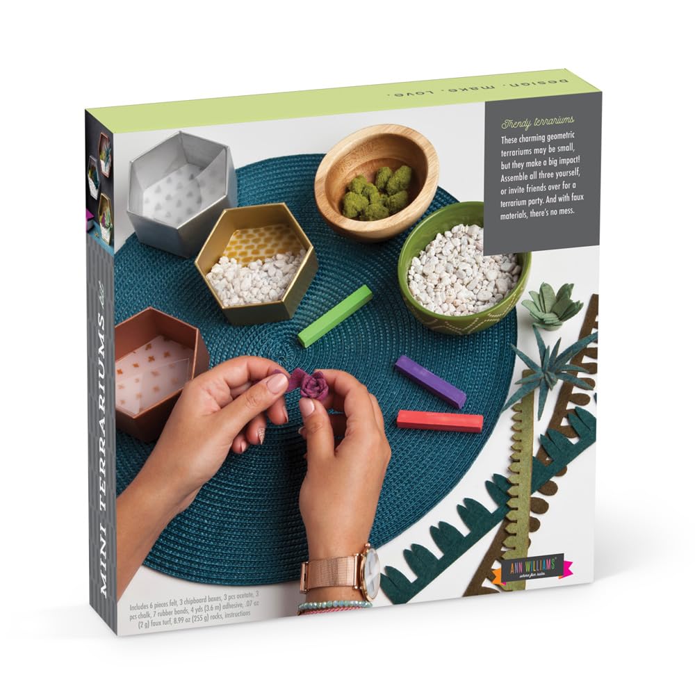 Craft Crush geometric terrarium containers simplify creative display