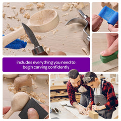 Craft Culture cut-resistant tape protects fingers during carving sessions.