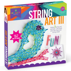 Craft-tastic Owl canvas string art for kid-friendly creativity and display.