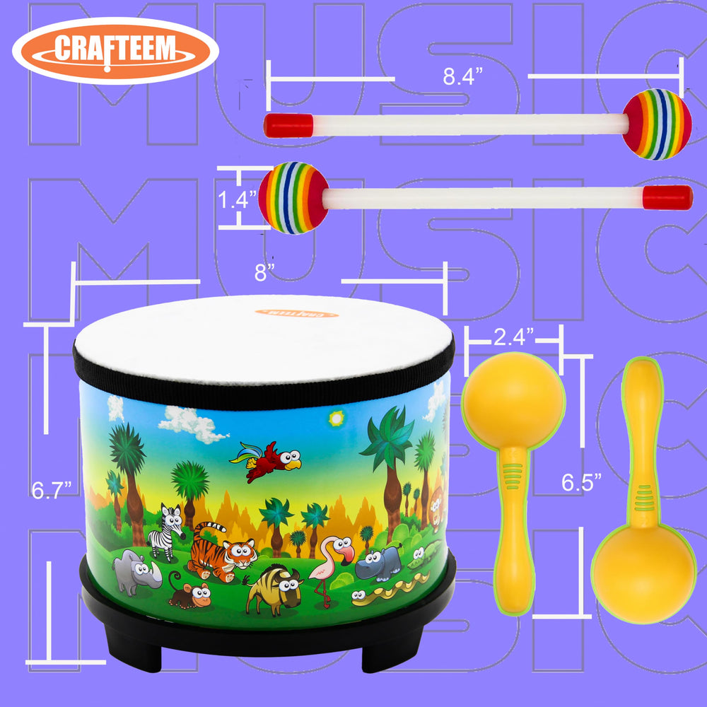 CRAFTEEM color maracas add visual fun and rhythmic variety.
