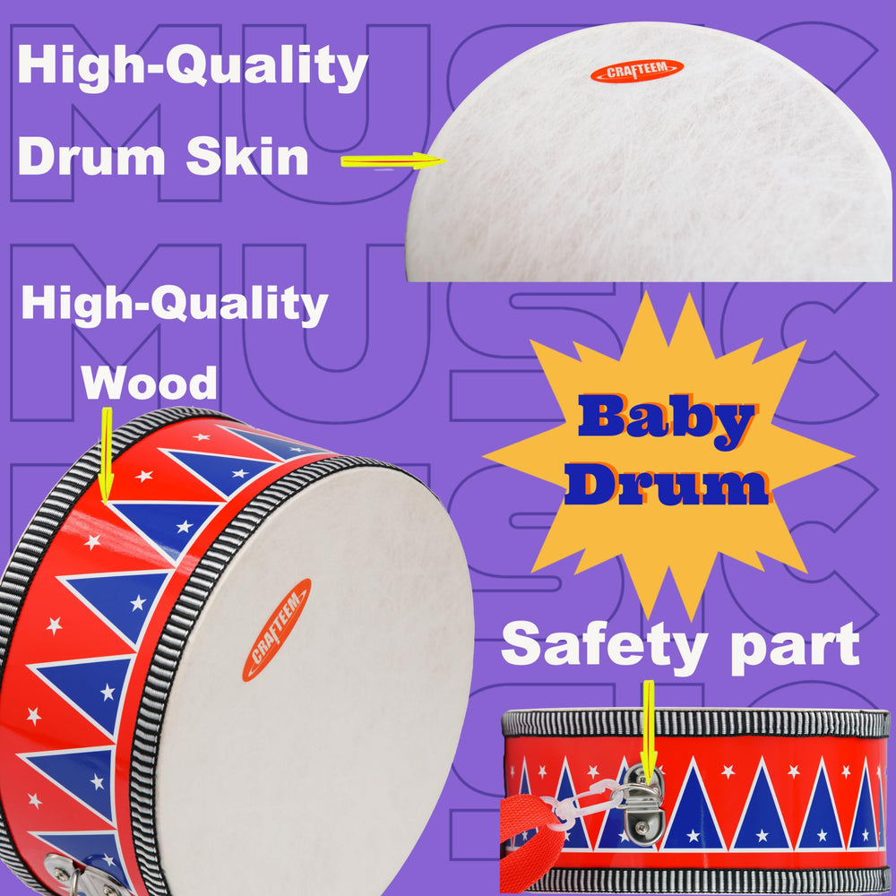 CRAFTEEM interactive cause-effect play stimulates thinking through music and sound.
