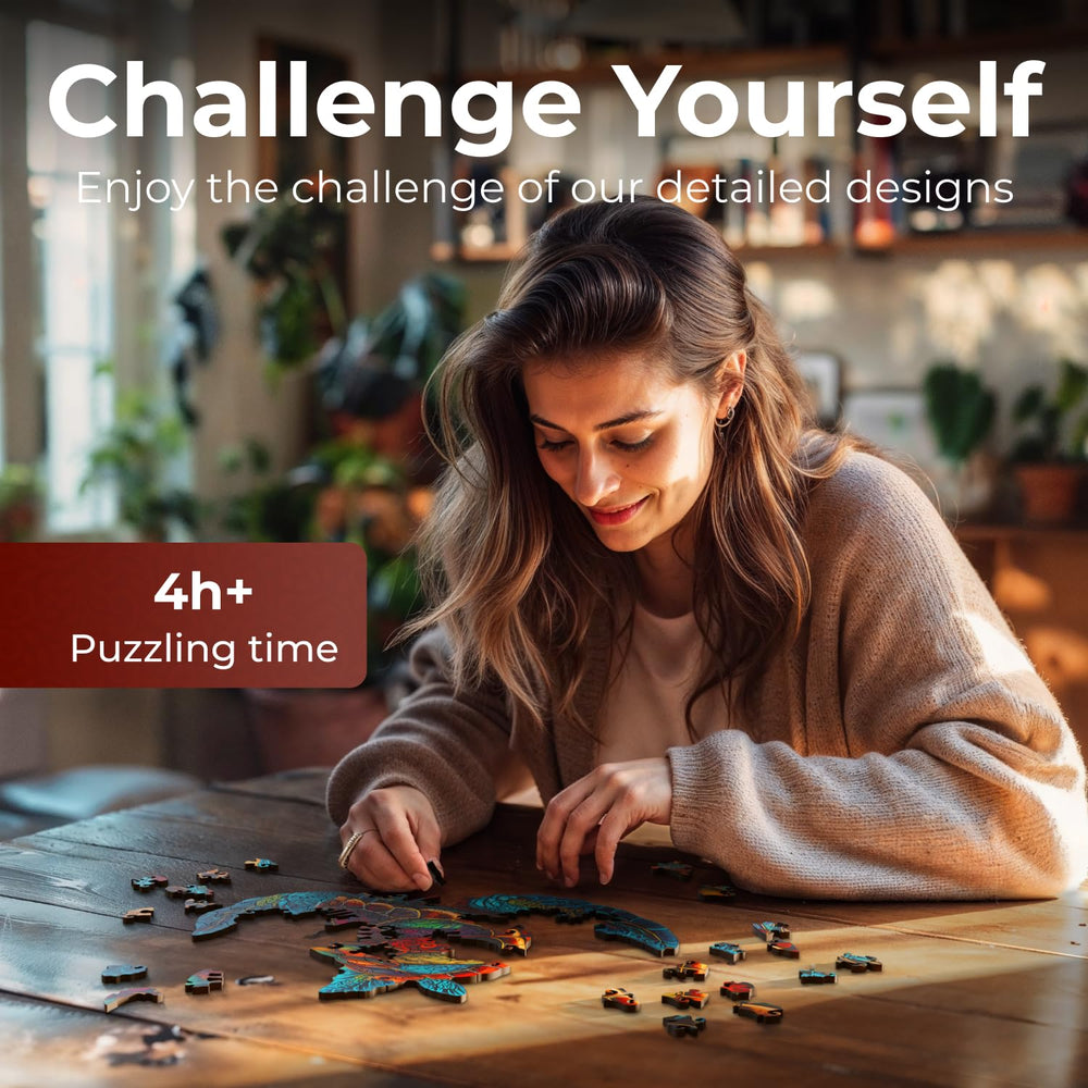 CRAFTHUB Flowers puzzle vibrant color design ready for framing