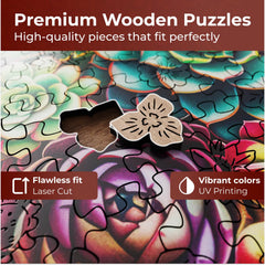 CRAFTHUB Flowers puzzle showing vivid colors and clean edges.