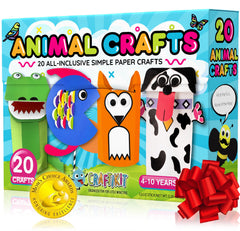 Craftikit 20-animal crafts kit cover showing all-in-one creative gift option
