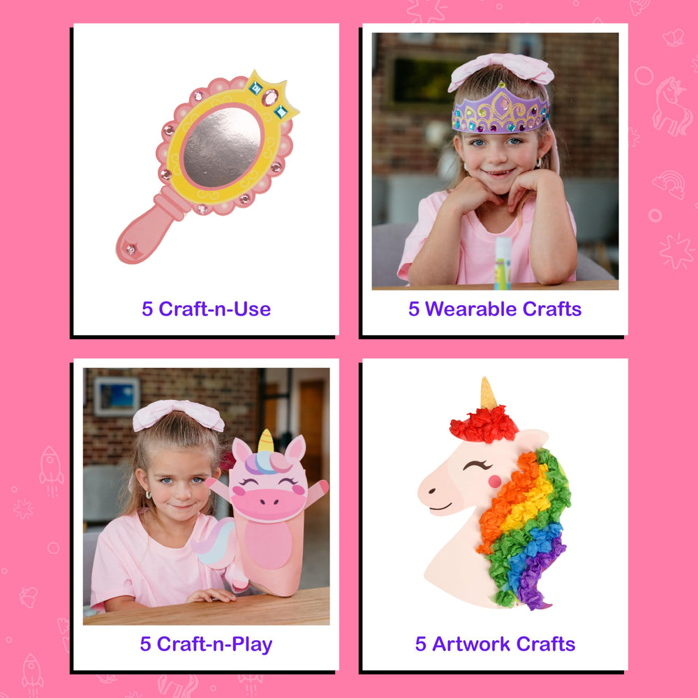 Craftikit color-coded craft library highlights quick activity selection