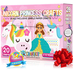 Craftikit princess crafts box cover inspires imaginative play with vibrant princess designs