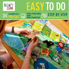Craftiloo kid sewing party activity ideal for gifts and gatherings.