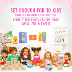 Durable mini treasure chests suited for arts and crafts.