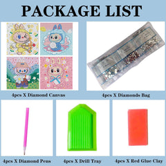 CraftyTime Diamond Art Kit colorful gems add vibrant sparkle for eye-catching art.