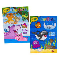 Pets and farm animals pages by Crayola invite kids to practice careful coloring