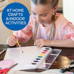 Crayola blendable colors encourage color theory exploration.