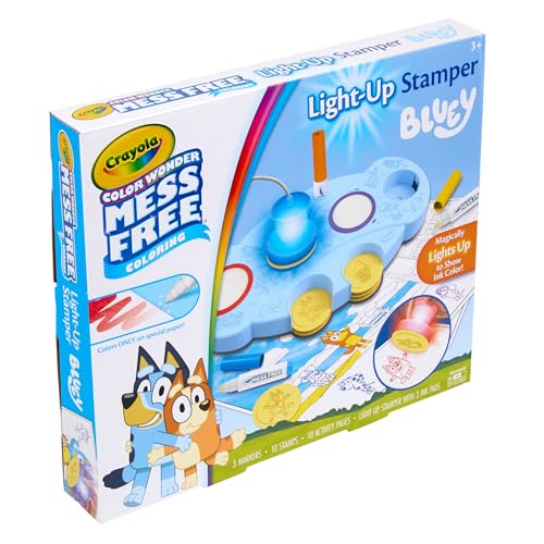 Eighteen coloring activity pages featuring Bluey scenes