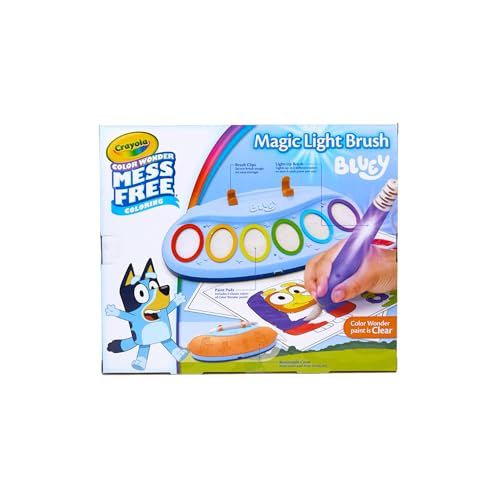 Crayola Color Wonder Light-Up Brush in action showing color reveal during painting.