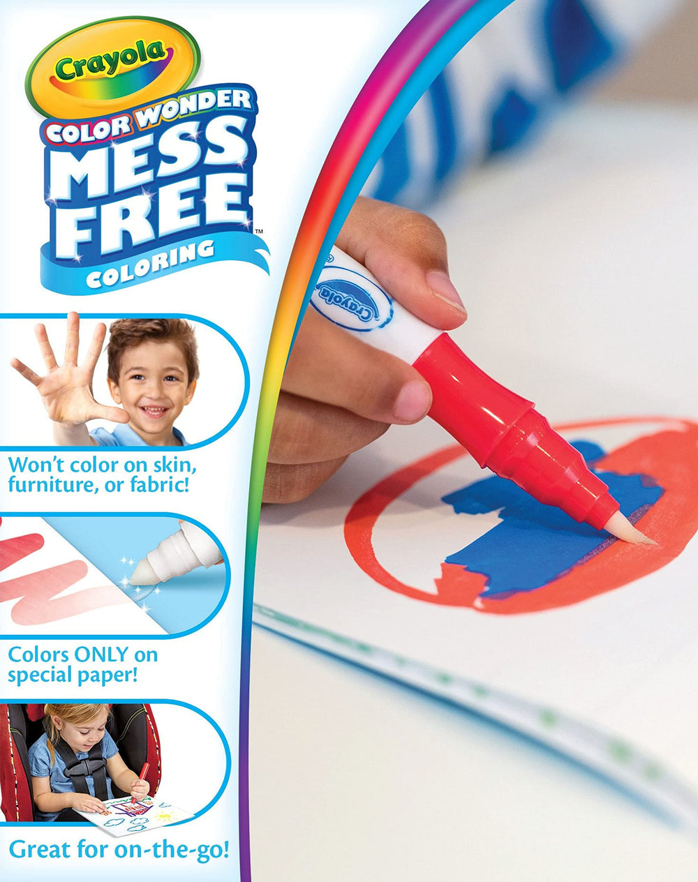 Crayola Color Wonder no drip paint pens for easy, portable art on the go