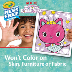 Crayola Color Wonder trifold background scene for multi-dimensional Gabby’s play.