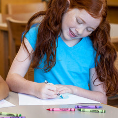 Crayola color palette with diverse hues for kids' art
