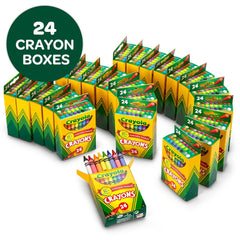 Crayola double-wrapped crayons emphasize durability during group work.