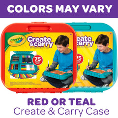 Includes Crayola art tools and case for portable drawing and coloring.