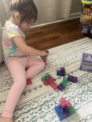 CreateOn Crayola Glitter Magnetic PIP Cubes kid-friendly magnetic play
