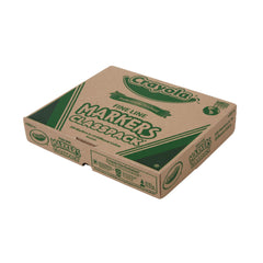 Crayola divided storage box keeps markers organized for quick classroom access.