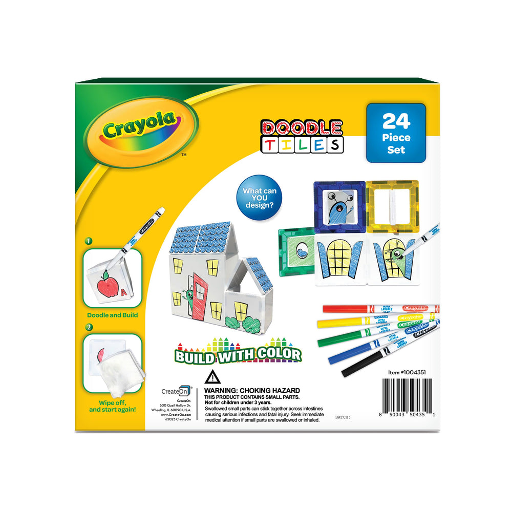 Crayola Doodle Tiles travel play: mess-free fun on the go.