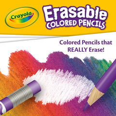 Crayola Erasable Pencils 36ct smooth glide for precise coloring.