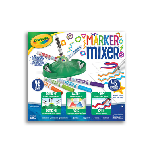 Crayola Marker Mixer unit shown for easy color blending in kids' crafts.