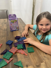 CreateOn Crayola Mini Magnetic PIP-Tiles glitter kid-friendly design for little hands