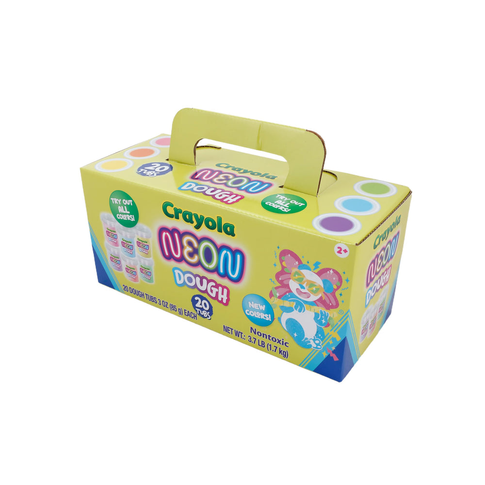 Crayola Neon Dough 3oz pieces for hands-on design and motor skills