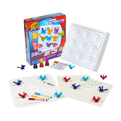 Crayola Paper Butterfly project supports safe, non-toxic creative play.