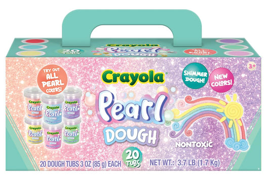Crayola Pearl Dough 20pk bag with dough for classroom crafts and party favors.