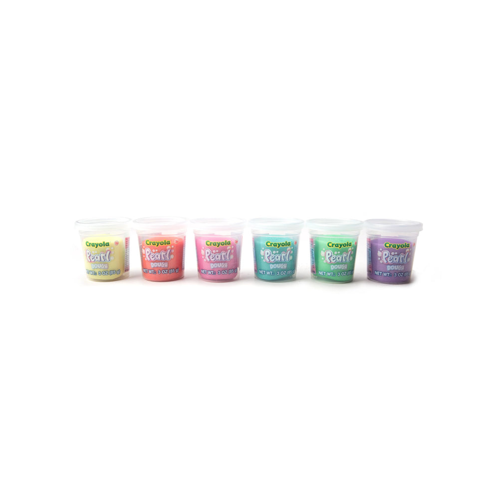 Crayola Pearl Dough 20pk easy-carry handle for on-the-go craft sessions.