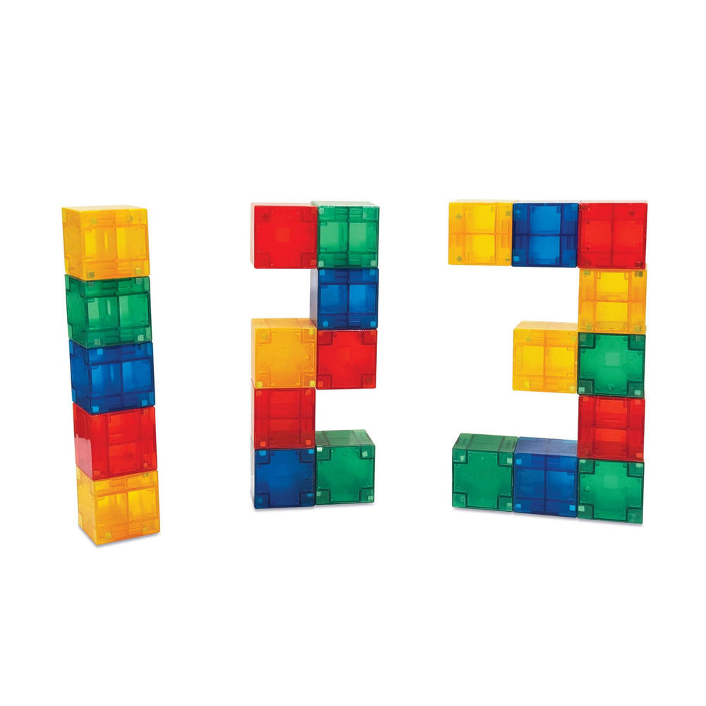 Crayola PIP Cubes six-sided blocks enable builds in all directions