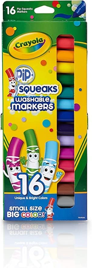 Crayola Pip-Squeaks markers showcase vibrant colors for creative play.