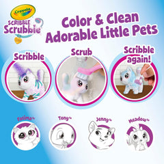 Crayola Scribble Scrubbie backdrop frames scenes for imaginative play.
