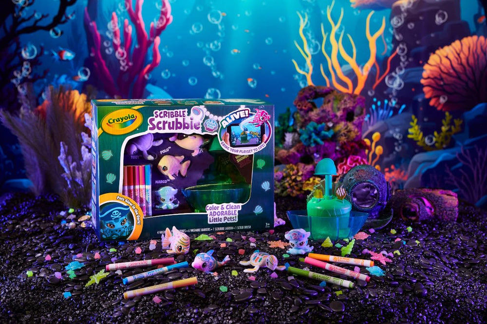 Crayola Scribble Scrubbie Glow Lagoon brush for refreshing colors