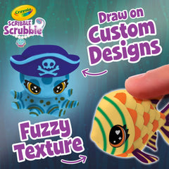 Crayola Scribble Scrubbie Glow Lagoon Sydney glow sea pet ready for decoration