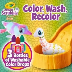 Crayola Scribble Scrubbie grooming brush for tidy coats after play.