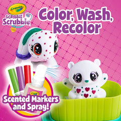 Crayola Scribble Scrubbie Pets pink pet figure for scented spa fun.