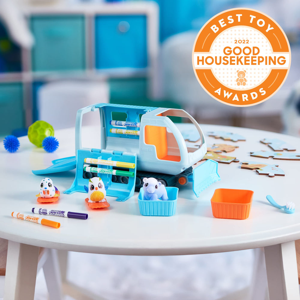 Crayola Scribble Scrubbie Pets playset inspires creative pretend play.