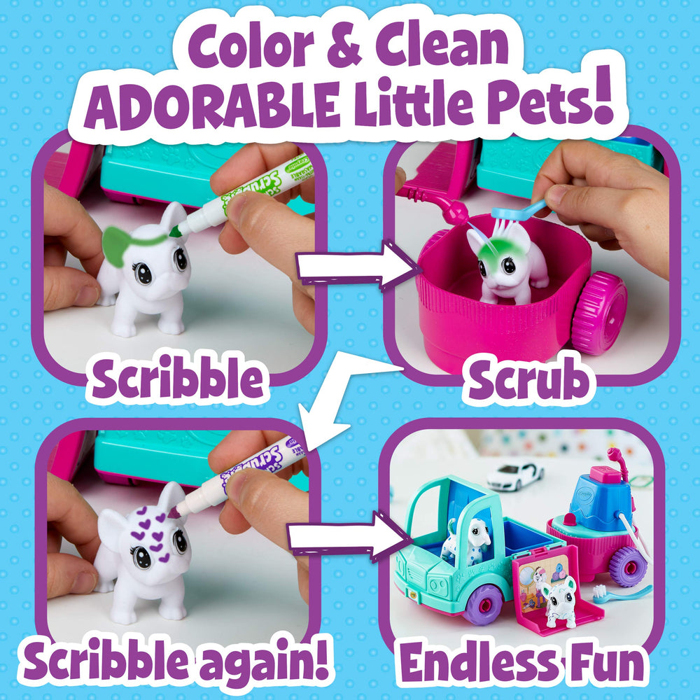 Crayola Scribble Scrubbie Pets spray pump for quick color accents during playtime.