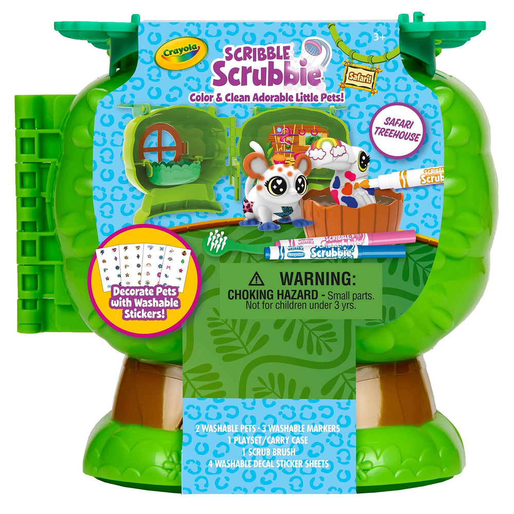 Crayola Scribble Scrubbie Safari Pets ready for colorful, washable marker fun.