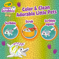 Crayola Scribble Scrubbie washable markers for bold, mess-free doodling.