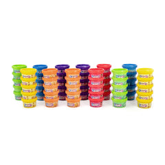 Crayola Silly Scents 60-tub display for classroom parties and stocking stuffers.