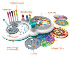 Crayola Spin & Spiral Art Station markers set bright Pip Squeaks for bold lines.