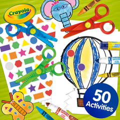 Crayola wavy scissors support playful cutting patterns for growing motor control